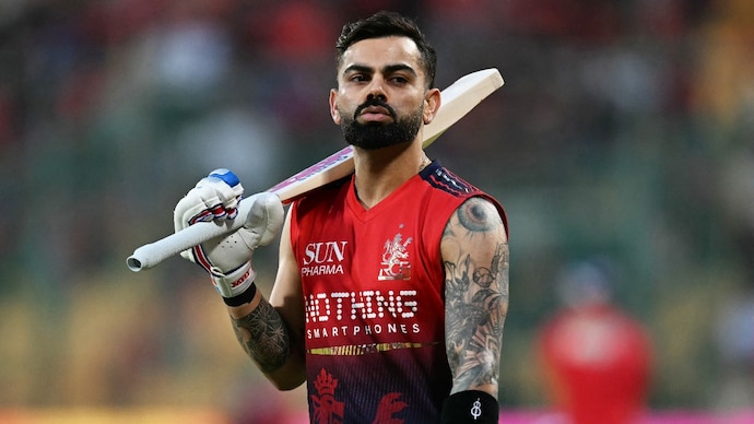 Kohli scored 49 for RCB in their win over LSG (Courtesy: AFP) Virat Kohli