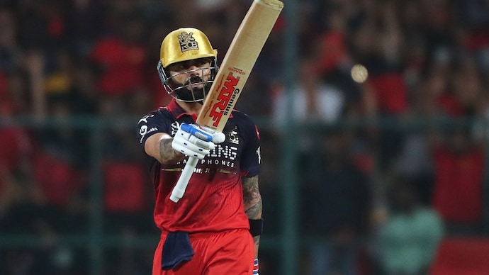 Virat Kohli's 81 helped RCB beat GT by 5 wickets. Courtesy: PTI Virat Kohli