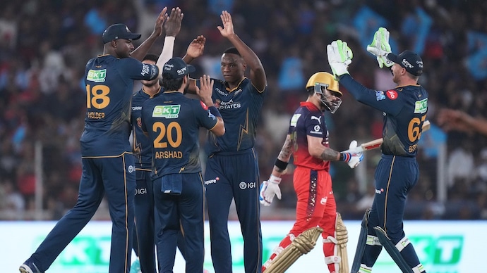 Kagiso Rabada dismissed Virat Kohli for 28. Courtesy: AP Virat Kohli