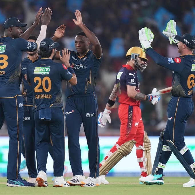 Virat Kohli dominates Kagiso Rabada with boundary blitz, GT pacer answers with revenge