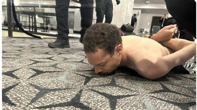 The suspect who allegedly fired shots at a hotel in Washington during the White House Correspondents' Dinner identified as Cole Tommas Allen . (Photo: @realdonaldtrump/Truth Social) Washington Firing