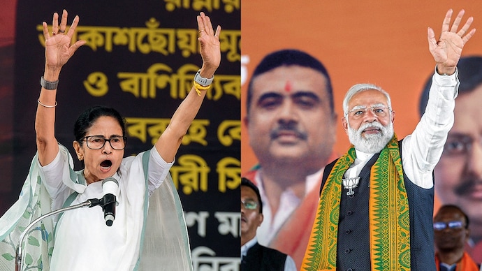 PM Narendra Modi and West Bengal CM Mamata Banerjee face-off over river pollution.