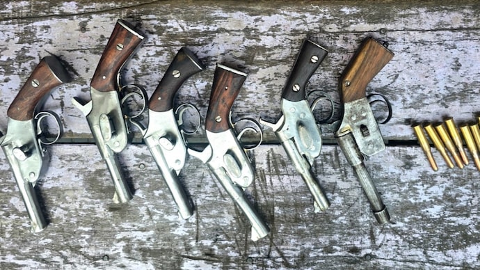 The operation led to the recovery of six country-made single-shot pistols and fourteen live 8mm cartridges. west bengal sohail akhtar