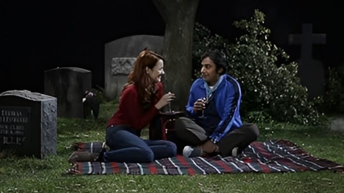 When Emily and Rajesh had a graveyard date (Photo: IMDb: The Big BangTheory) When Emily and Rajesh had a graveyard date