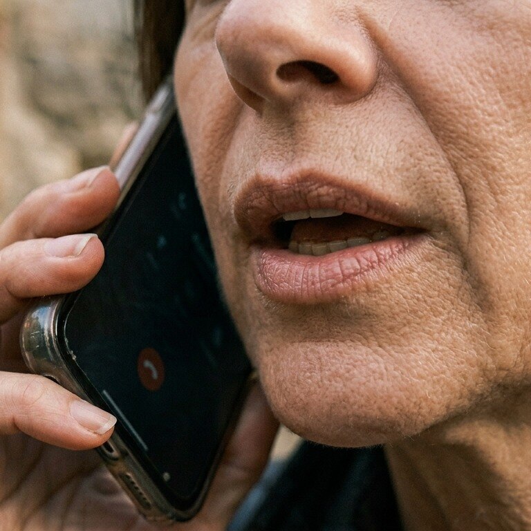 Woman on phone