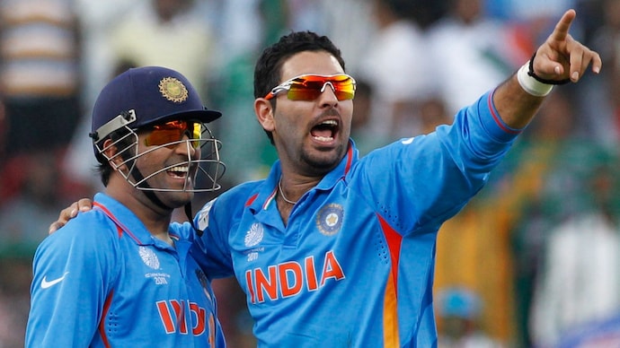 Yuvraj Singh (R) and Mahendra Singh Dhoni (L) were among India's finest match-winners. (Image: Reuters) Yuvraj Singh, MS Dhoni