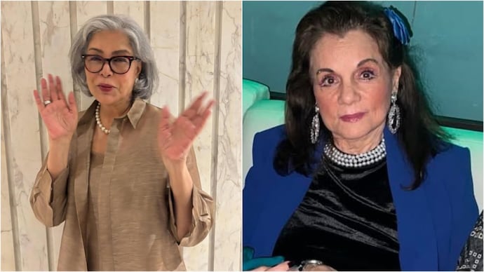 Mumtaz (R) questions Zeenat Aman’s (L) acting, says stardom is rare Zeenat Aman, Mumtaz