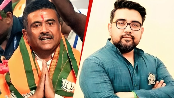 Riju Dutta, who has been suspended by the TMC for six years. Riju Dutta, Suvendu Adhikari