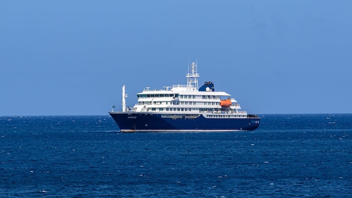 A general view of the cruise ship MV Hondius, where the hantavirus outbreak occurred. (Photo: AFP) A general view of the cruise ship MV Hondius stationary off the port of Praia, the capital of Cape Verde