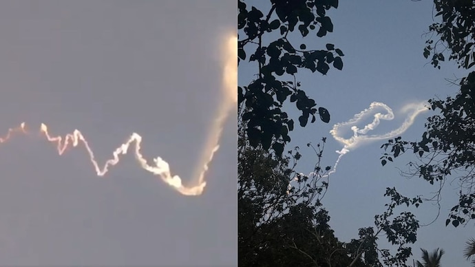 A glowing contrail lights up the twilight sky over Odisha on May 8, 2026, visible to thousands across eastern India and as far as Cox's Bazar, Bangladesh. (Photo: X/@OsiOsint1/indiaobserver13) A glowing contrail lights up the twilight sky over Odisha on May 8, 2026, visible to thousands across eastern India and as far as Cox's Bazar, Bangladesh. (Photo: X/@OsiOsint1/indiaobserver13)
