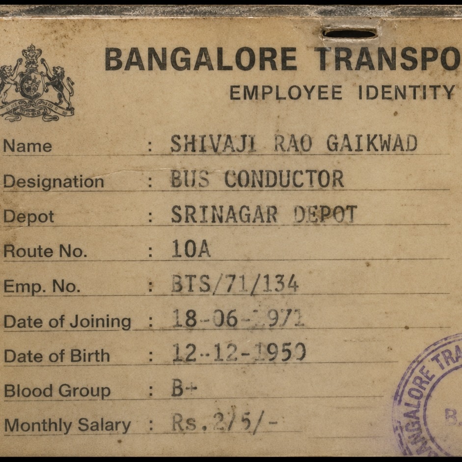 Can you guess Rajinikanth's first salary? A viral 1971 ID card has the answer