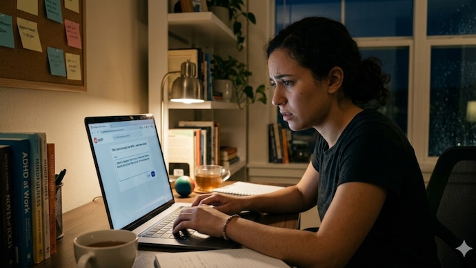A worker shared on Reddit that he believed he was about to lose his accounting job because of ADHD-related difficulties, after managers repeatedly criticised his attention to detail, organisation, and time management. (AI generated image) A worker shared on Reddit that he believed he was about to lose his accounting job because of ADHD-related difficulties, after managers repeatedly criticised his attention to detail, organisation, and time management. (AI generated image)