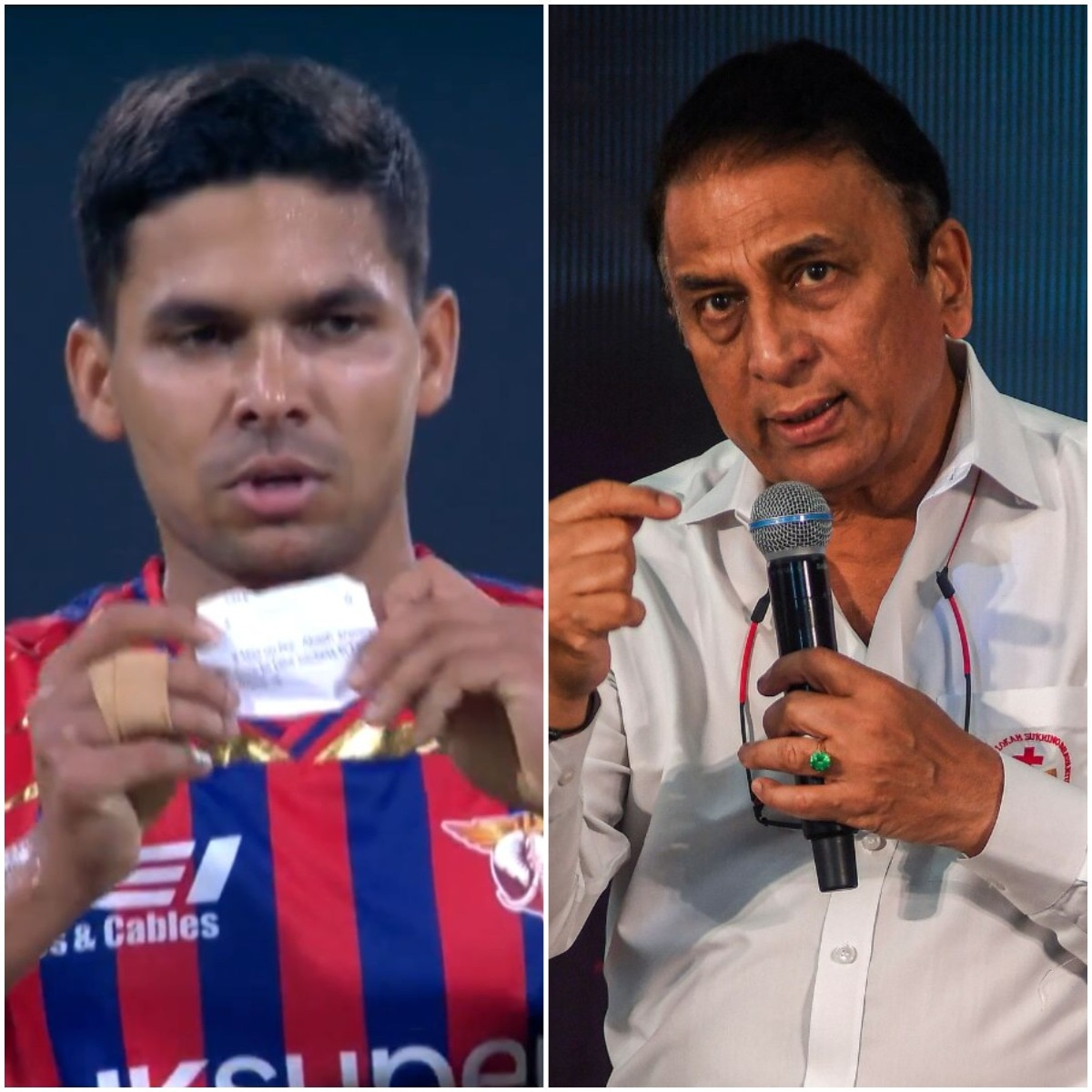 Where’s your chit now? Sunil Gavaskar mocks LSG’s Aakash Singh on live TV