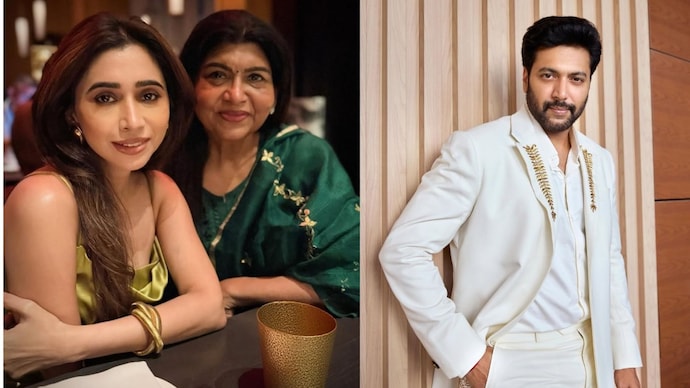 Aarti Ravi (L), Sujatha Vijaykumar (C), Ravi Mohan (R). (Photo: Instagram)