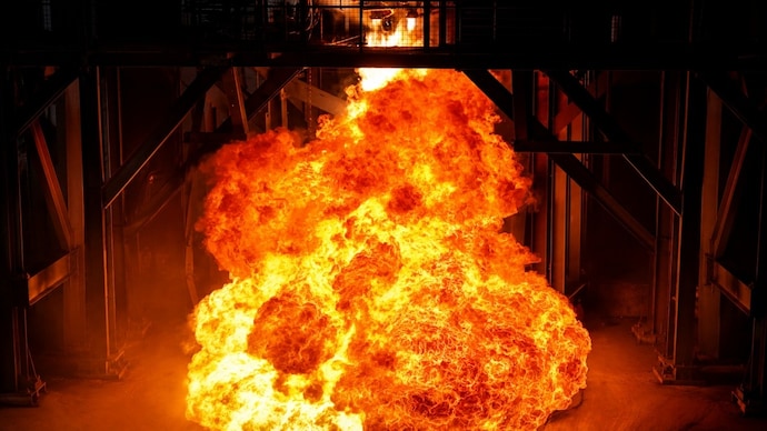 Agnikul Cosmos tests cluster of four engines. (Photo: Agnikul) Agnikul Cosmos test