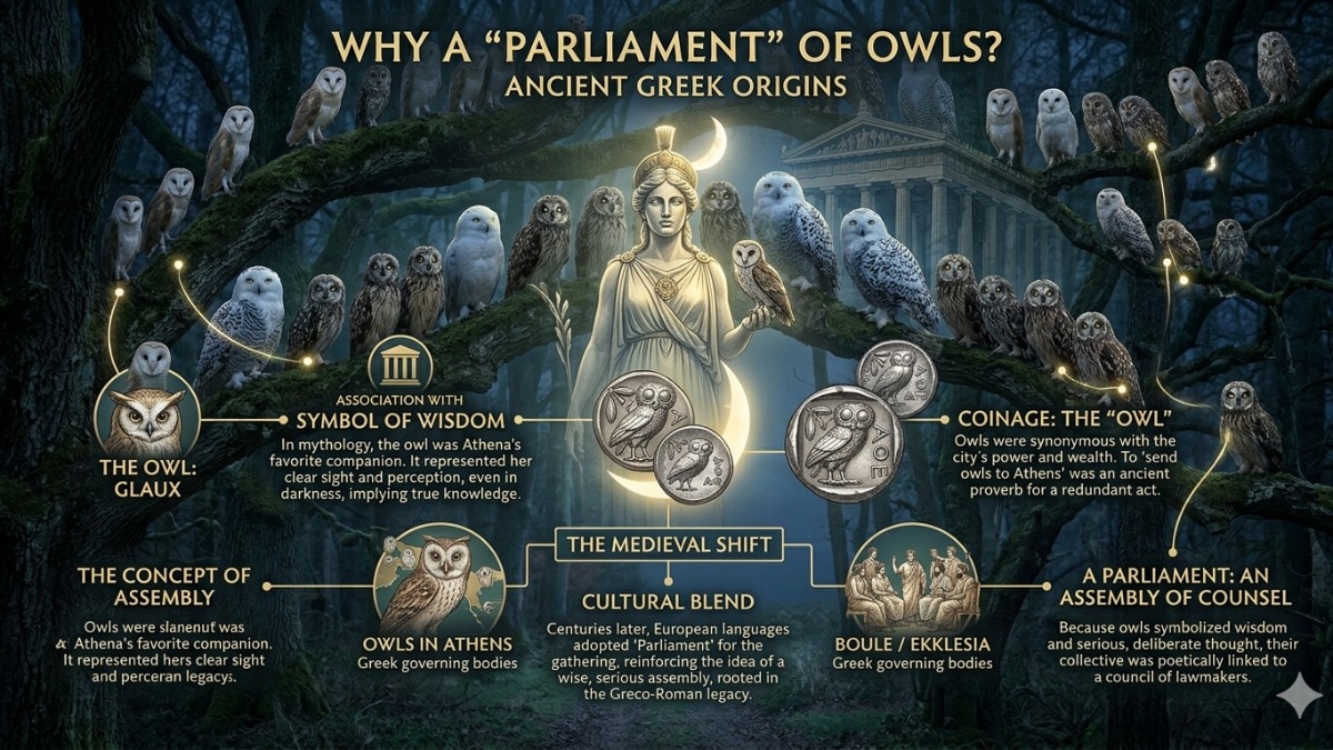 Why do owls gather in a Parliament? The ancient Greek history behind it