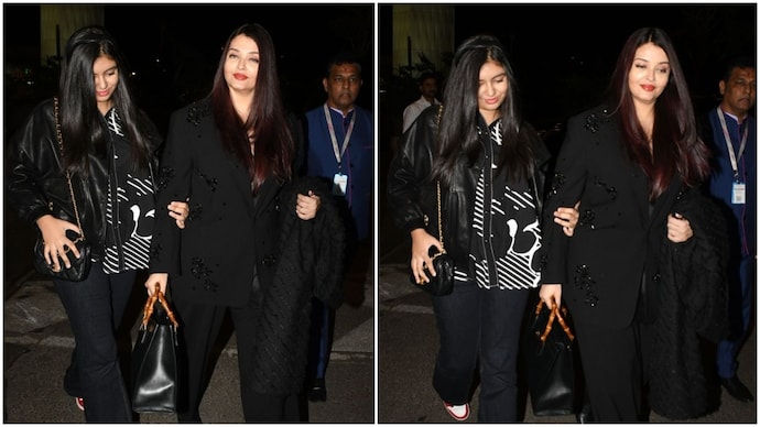 Aishwarya Rai left for Cannes with daughter Aaradhya. Aishwarya Rai leaves for Cannes