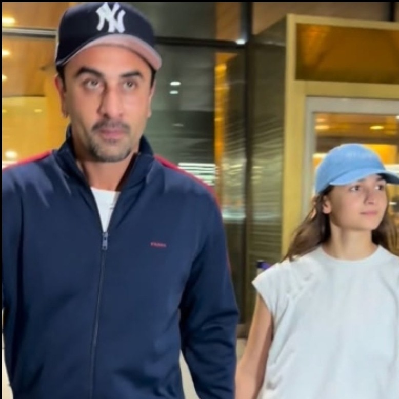 Alia Bhatt returns to Mumbai after Cannes appearance, Ranbir Kapoor joins. Video
