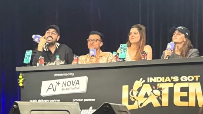 Viral pic of Alia Bhatt and Sharvari on India's Got Latent 2 (Credit: X/vedikabaisa) Viral pic of Alia Bhatt and Sharvari on India's Got Latent 2