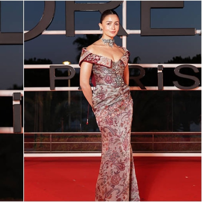 Alia Bhatt wears a corset gown by Tarun Tahiliani at Cannes dinner