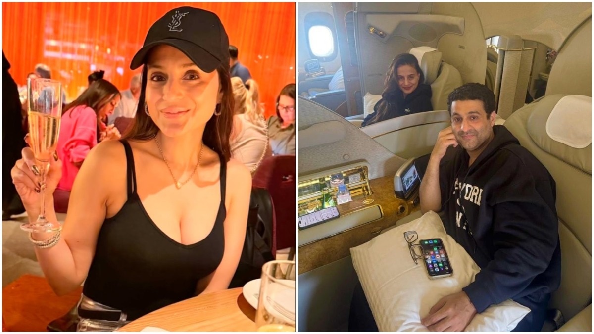 Ameesha Patel reached Mumbai after 24-hour travel disruption. (Photo: Instagram/Ameesha Patel) Ameesha Patel