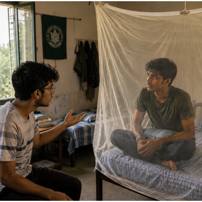 Your share of mosquitoes are biting me: AMU students fight over using net