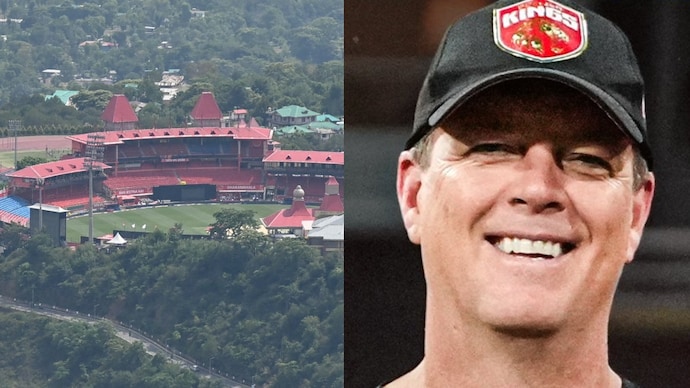 Andrew Leipus attened the pre-match press conference ahead of Punjab Kings' must-win game vs RCB. The journalists were not happy. (AFP/PBKS Photo) Andrew Leipus