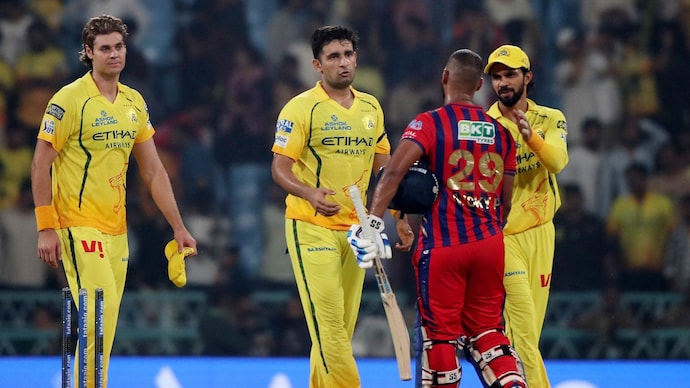 Anshul Kamboj leaked runs as LSG cruised to the win (Courtesy: Reuters) Anshul Kamboj