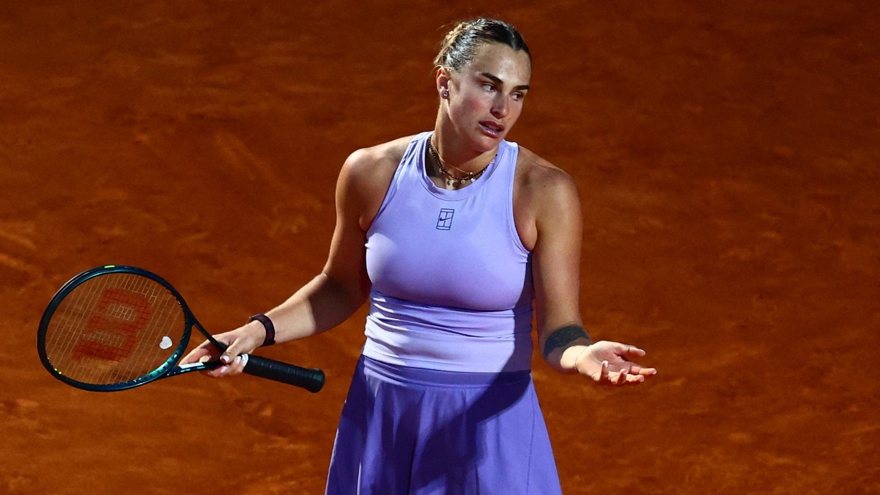 Aryna Sabalenka was unhappy with a fan at the Italian Open 2025. Courtesy: Reuters Aryna Sabalenka