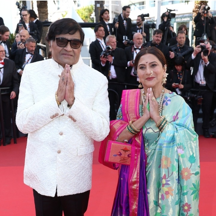 Cannes gets Marathi touch as Ashok Saraf, 78, walks red carpet with wife Nivedita