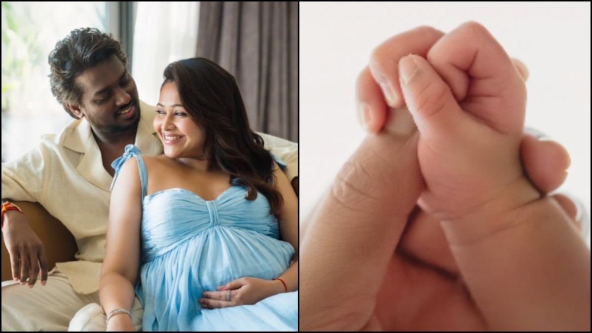 Atlee and wife Priya Atlee have disclosed their baby's name. (Photo Credit: Instagram) Atlee, Priya
