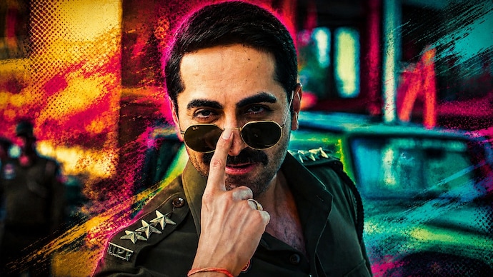 Ayushmann Khurrana is forest officer Prajapati Pandey in Pati Patni Aur Woh Do (Imaging: Vinayak Chakravorty via AI) Ayushmann Khurrana plays forest officer Prajapati Pandey in Pati Patni Aur Woh Do (Imaging: Vinayak Chakravorty via AI)
