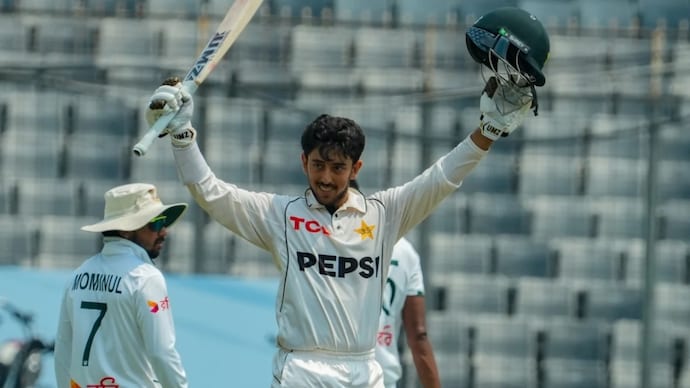 Pakistan's Azan Awais scored a Test century in his debut vs Bangladesh. (Photo: BCB) Azan Awais