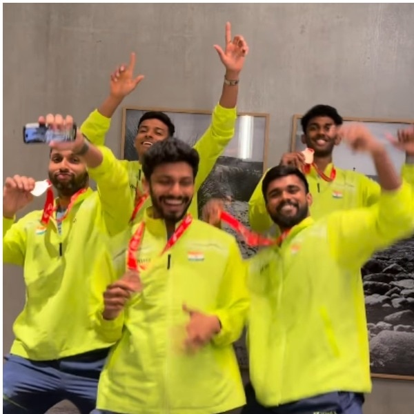 Chirag Shetty and team celebrate Thomas Cup bronze with viral Kavkaz trend reel