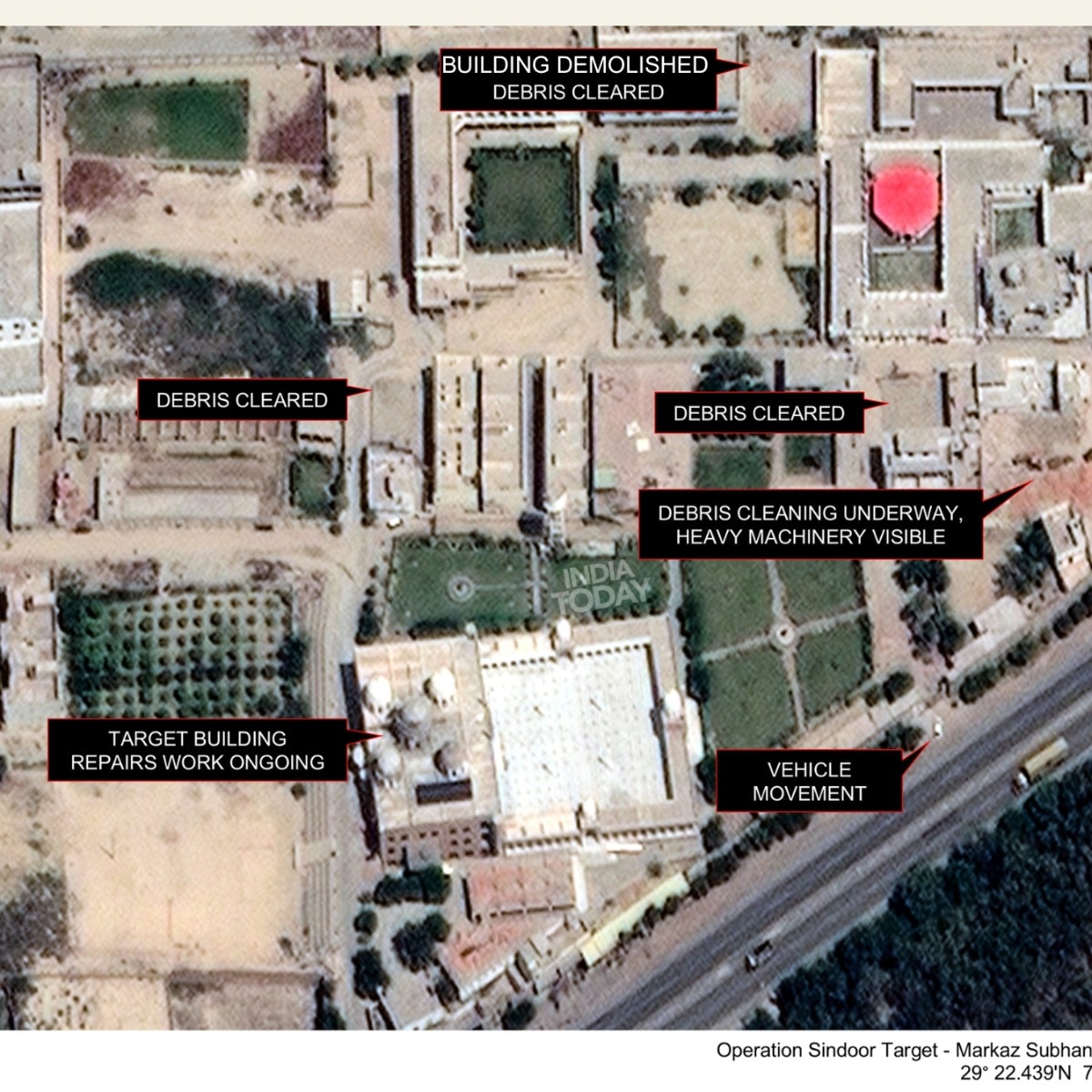 Jaish rebuilds Bahawalpur base a year after Indian strikes, satellite images show