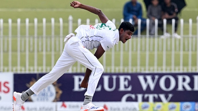 Nahid Rana picked up a sensational five-wicket haul vs Pakistan (AFP Photo) Nahid Rana