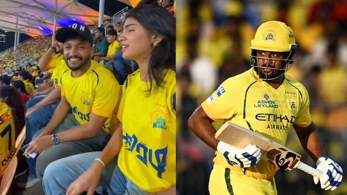 Actor Basil Joseph predicted Sanju Samson's six at the CSK vs SRH match. Basil Joseph and Sanju Samson