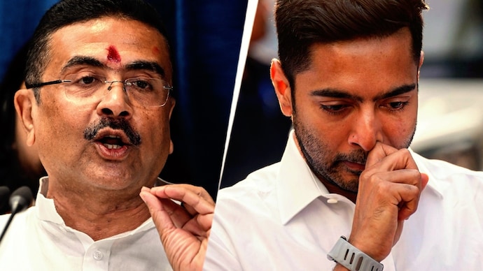 Bengal Chief Minister Suvendu Adhikari and TMC Lok Sabha MP Abhishek Banerjee Bengal Abhishek Banerjee