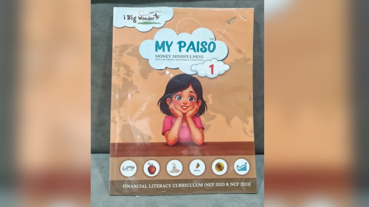 Bengaluru man finds school book on finance in 6-year-old son's bag (Photo: Kunal Kabra/LinkedIn) Bengaluru man finds school book on finance in 6-year-old son's bag, shares his take