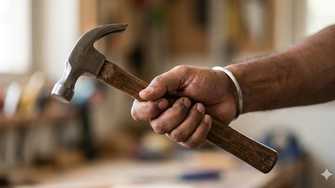 The man first attacked his live-in partner with a hammer, then killed himself assuming she had died. (AI-generated representative image) Bhopal live in partner attacked
