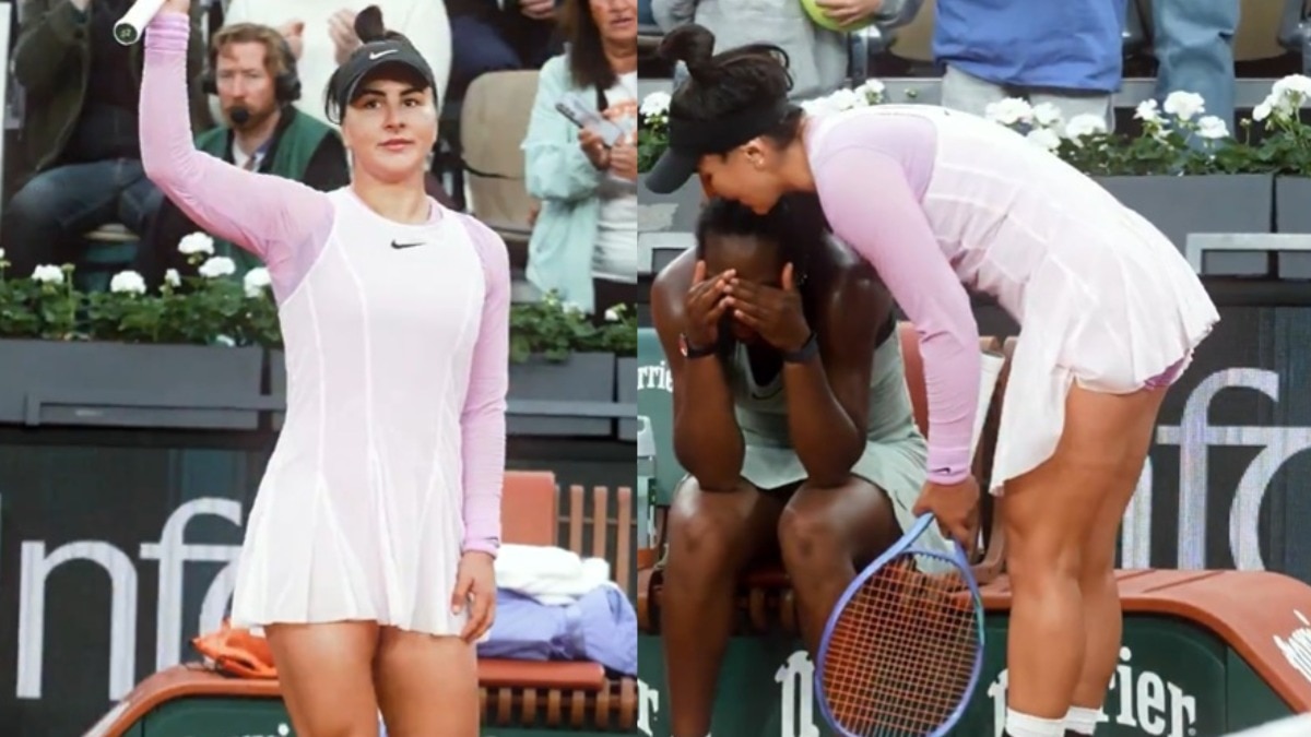 French Open 2026: Bianca Andreescu wins hearts with touching gesture for Daphnee Mpetshi Perricard