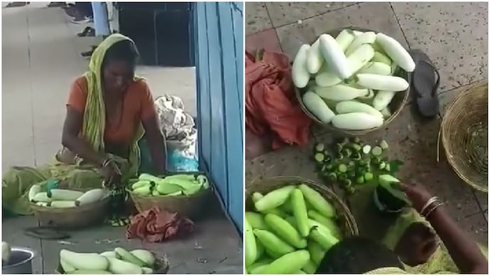 Bihar vendors caught painting cucumbers green at railway station, video sparks outrage Bihar vendors caught painting cucumbers green at railway station, video sparks outrage