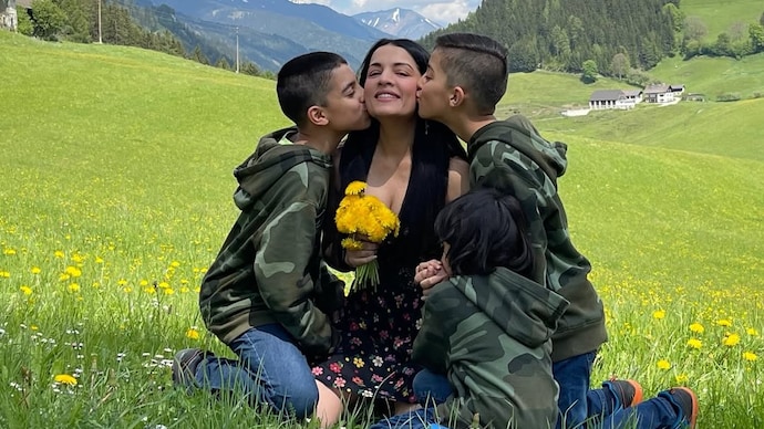 Celina Jaitley says she has not been able to contact her children (Credits: Instagram/Celina Jaitley) Celina Jaitley says she is unable to contact her children