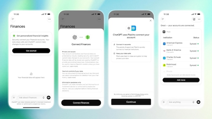 OpenAI beings personal finance experience in ChatGPT to Pro users in the U.S. ChatGPT finances