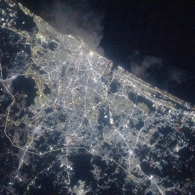 Nasa shares stunning picture of Chennai city lights taken from space