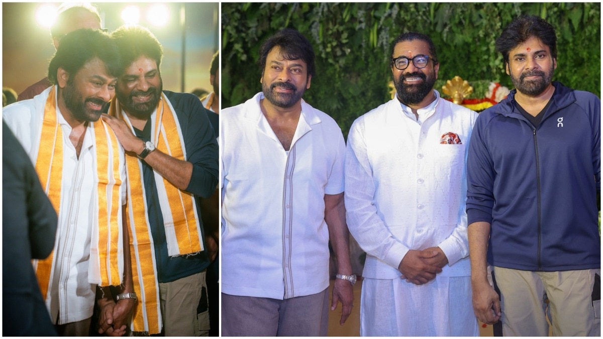 Chiranjeevi reunites with director Bobby Kolli, Pawan Kalyan attends launch