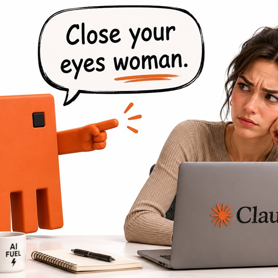 Close your eyes woman: Claude is telling users to go to sleep