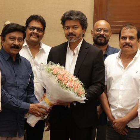 CM Vijay meets Tamil directors’ union, KS Ravikumar and Venkat Prabhu share pics