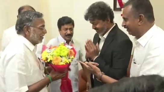 Vijay meets 'rebel' AIADMK leaders backing TVK ahead of crucial floor test