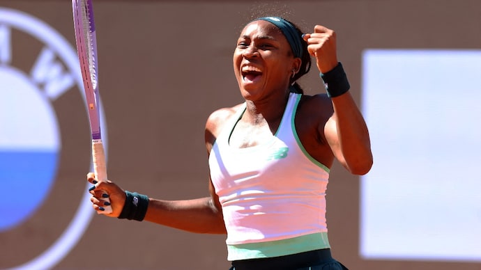 Coco Gauf beat Iva Jovic in the Italian Open. Courtesy: Reuters Coco Gauff